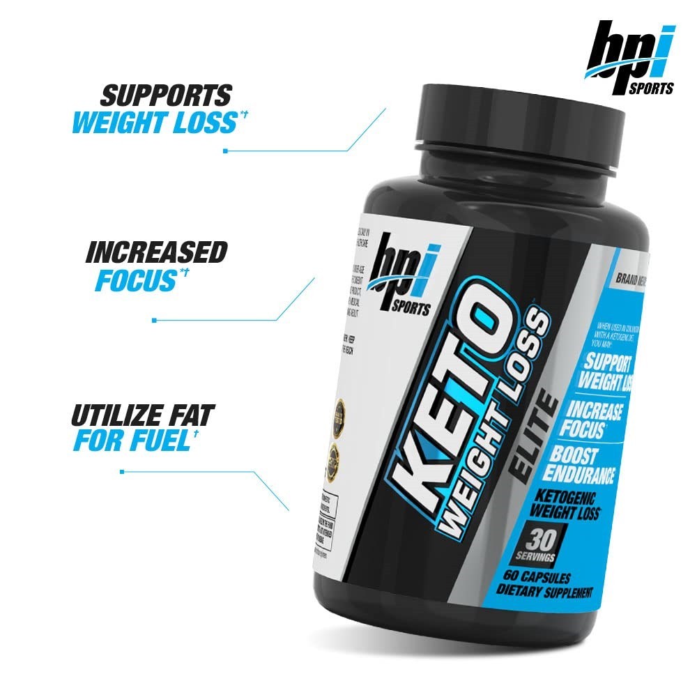 Lot of 12 BPI Sports Keto Weight Loss ELITE «1st Ketogenic Fat Burner» 60 Caps