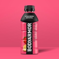 BODYARMOR Sports Drink Strawberry Banana Electrolyte Drink 16oz Bottles Pack of