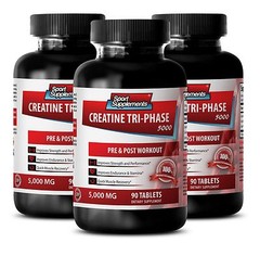 Muscle Gain – Creatine Tri-Phase 5000mg – Boost Work Capacity & Training Tabs 3B