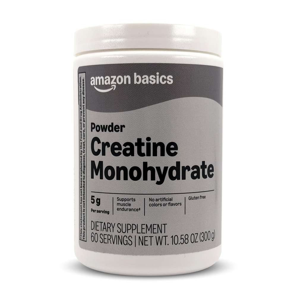 Amazon Basics Creatine Monohydrate Powder, 10.58 oz, Ounce (Pack of 1)
