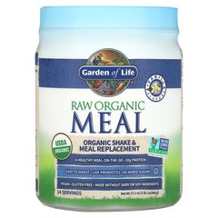 2 X Garden of Life, RAW Organic Meal Replacement Shake, Vanilla, 18.52 oz (525
