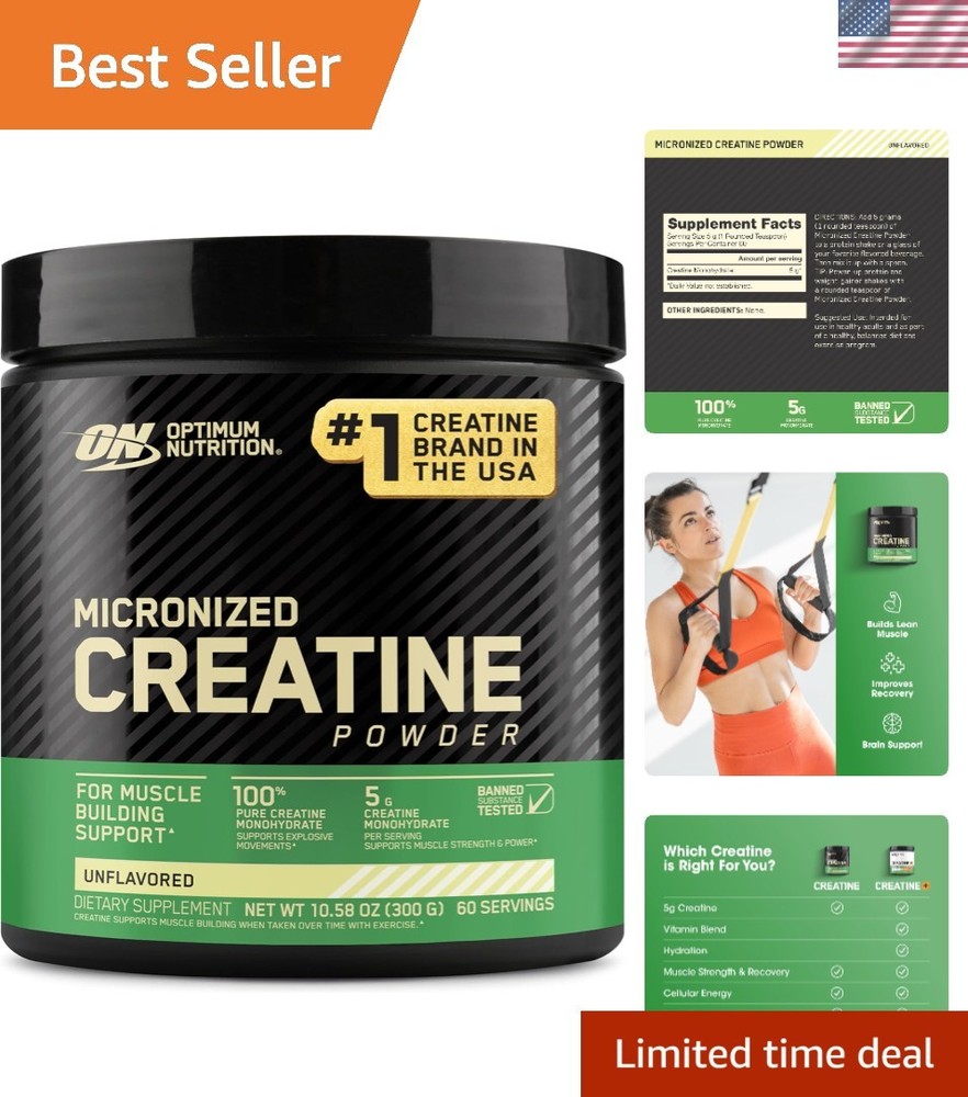 Keto-Friendly Creatine Monohydrate Powder – Micronized for Superior Absorption