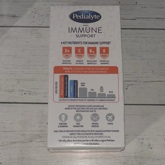 Pedialyte Electrolyte Powder Immune Support 6 Packets Fruit Punch Exp 4/25