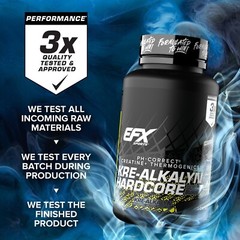 EFX KRE ALKALYN HARDCORE Creatine Thermogenic Fat Loss Energy 120 Capsules
