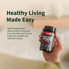 Nitric Oxide Booster Supplement – L-Arginine, L-Citrulline 1500mg – 60 Capsules