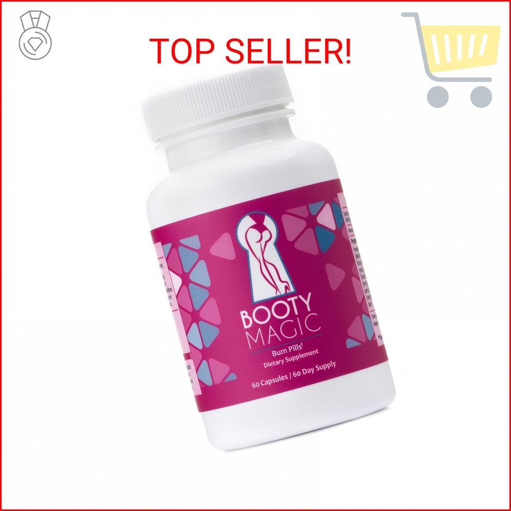 Booty Magic Butt Enhancement Pills – 2 Months Supply of Booty Pills, Bum Pills f