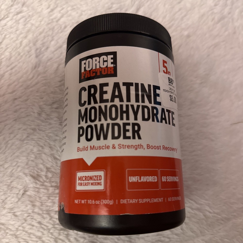 Creatine Monohydrate Powder, Unflavored, 10.6 oz (300 g) Exp 04/30/2027