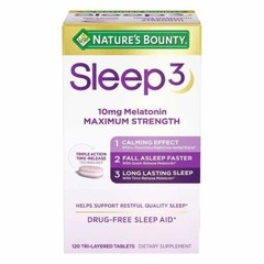 Nature’s Bounty Sleep3 10mg Melation Maximum Strength 120 tablets
