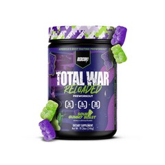 Redcon1 Total War Reloaded Preworkout 30 Serving Powder Redcon Sour Gummy Blast