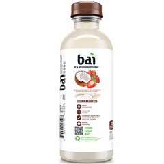 Antioxidant Infused Water Coconut Strawberry 18oz Bottle 12 Pack Beverage