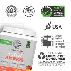 Sunwarrior Amino Acids Amino Energy Powder Essential Amino Acids, Mango, 570g