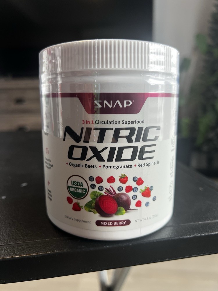 Snap Nitric Oxide 3 In 1 Circulation Superfood Organic Beets, Pomegranate, Red