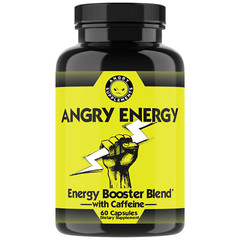 Angry Energy, All Natural Energy Booster with Caffeine and Garcinia Cambogia 6PK