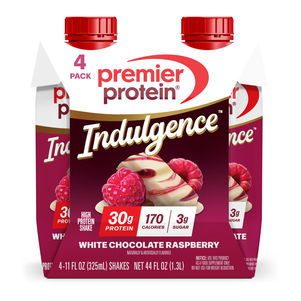 Premier Protein Indulgence Protein Shake, White Chocolate Raspberry, 30g Protein