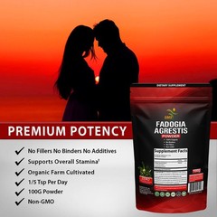 Fadogia Agrestis Extract Powder (Maximum Strength) 10:1 Stem Extract 100g