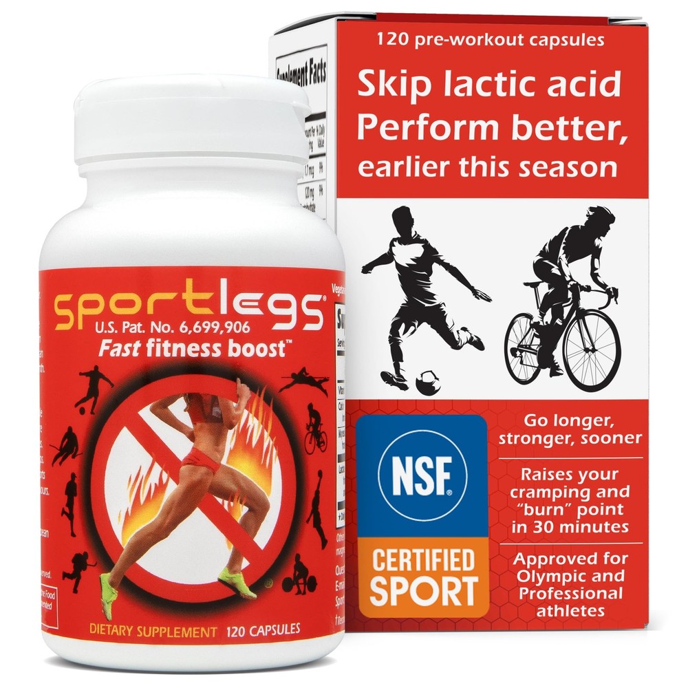 SPORTLEGS Pre-Exercise Metabolic Primer for 120 Count (Pack of 1), One Color