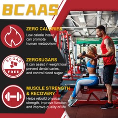 Pomegranate Watermelon BCAA Powder, Muscle Growth & Recovery – Amino Acids