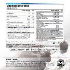 Pump Fuel All In -Medium Stim- Ultimate Muscle Pump Explosive Pre Workout Powder