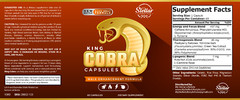 4 Pack King Cobra Capsules for Men-New Improved Formula-60 Capsules x4