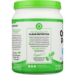 Orgain Organic Plant Based Protein Powder Vanilla Bean 16.3 Oz Rice 1 Pack