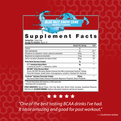 iSatori AMINO-GRO – BCAA’s with Glutamine and Bio-Active Peptides – Blue Razz