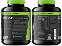 Musclepharm Combat 100% Whey Protein Powder, Chocolate Milk, Fast Recovery & Mus