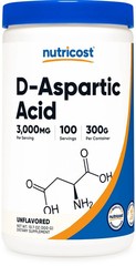 Nutricost D-Aspartic Acid (DAA) 3000mg Unflavored- 100servings – EXP 06/2028
