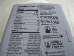 Sunwarrior Vegan Protein Superfood Shake Meal Replacement Protein, 720g 01/2027