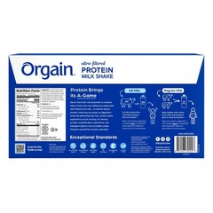 Orgain 30g Ultra Filtered A2 Milk Protein Shakes, Chocolate, 11 fl oz, 15-pack