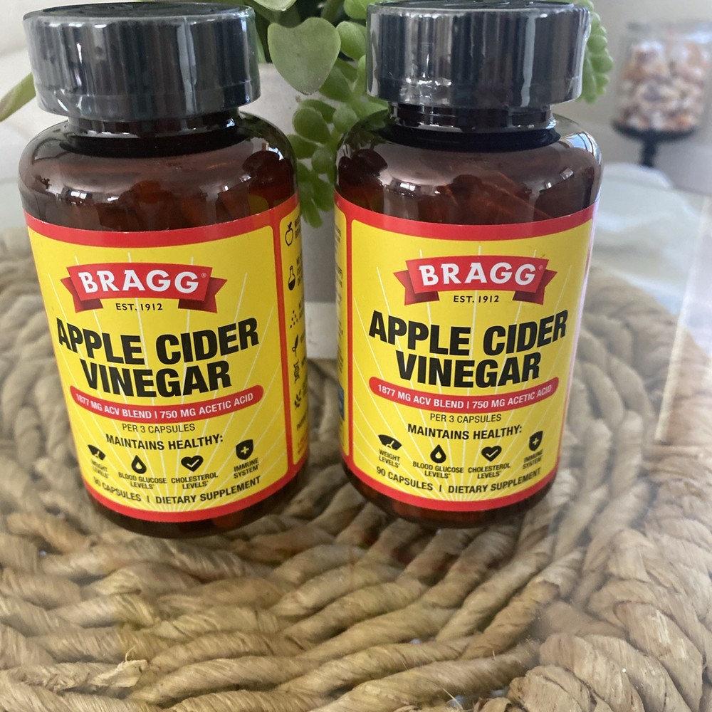 Bragg Apple Cider Vinegar Supplement Capsules 2 Pack