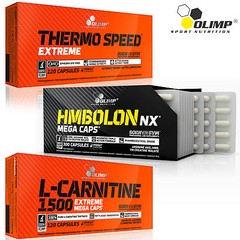 Thermo Speed Extreme + HMBolon + L-Carnitine 90/180 Caps Fat Burner HMB Creatine