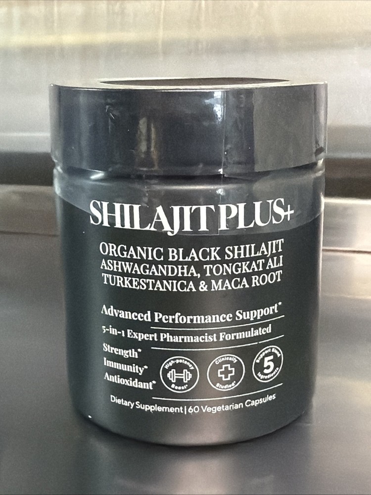 5-in-1 Highest Potency Organic Black Shilajit Male Enhancing Supplement – 60 Cap