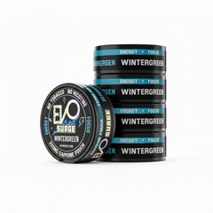 EVO Surge 200mg Caffeine Pouches – 5 Pack (20 Count/Can) – WINTERGREEN