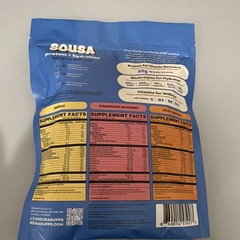 Sousa Protein + Hydration Recovery Drink Mix 6 Packets, 20g Protein, 3 Flavors