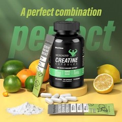 Creatine Capsules & Electrolytes Powder, 150 Creatine Capsules, (30 Servings)