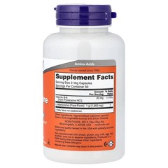 Now Foods L-Methionine 500 mg 100 Caps 100 Count (Pack of 1), No Color