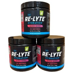 3-PACK Redmond Re-Lyte Hydration Mixed Berry 6.7oz Each – 90 Servings Total