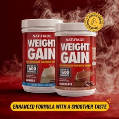 All Natural Weight Gain Drink Mix – Gluten Free, Delicious Taste, 1600 Calories