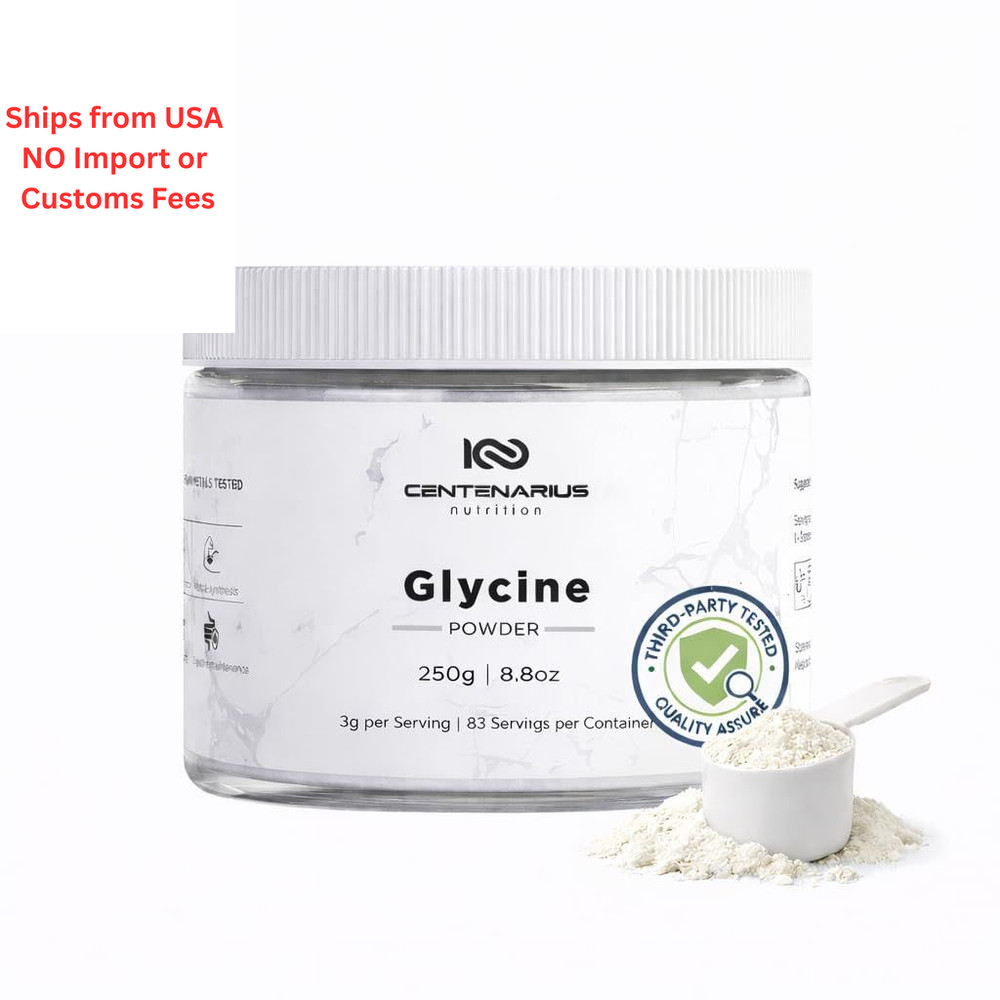 Premium Glycine Powder 250g | Amino Acids Supplement 8.8 Ounce (Pack of 1)