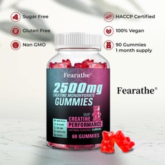 Creatine Monohydrate – Increase Strength & Build Muscle, 60 Gummies