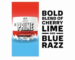 Prime Rapid Rehydration Electrolyte Powder Ice Pop 9.9oz 48 Servings Exp 2/28