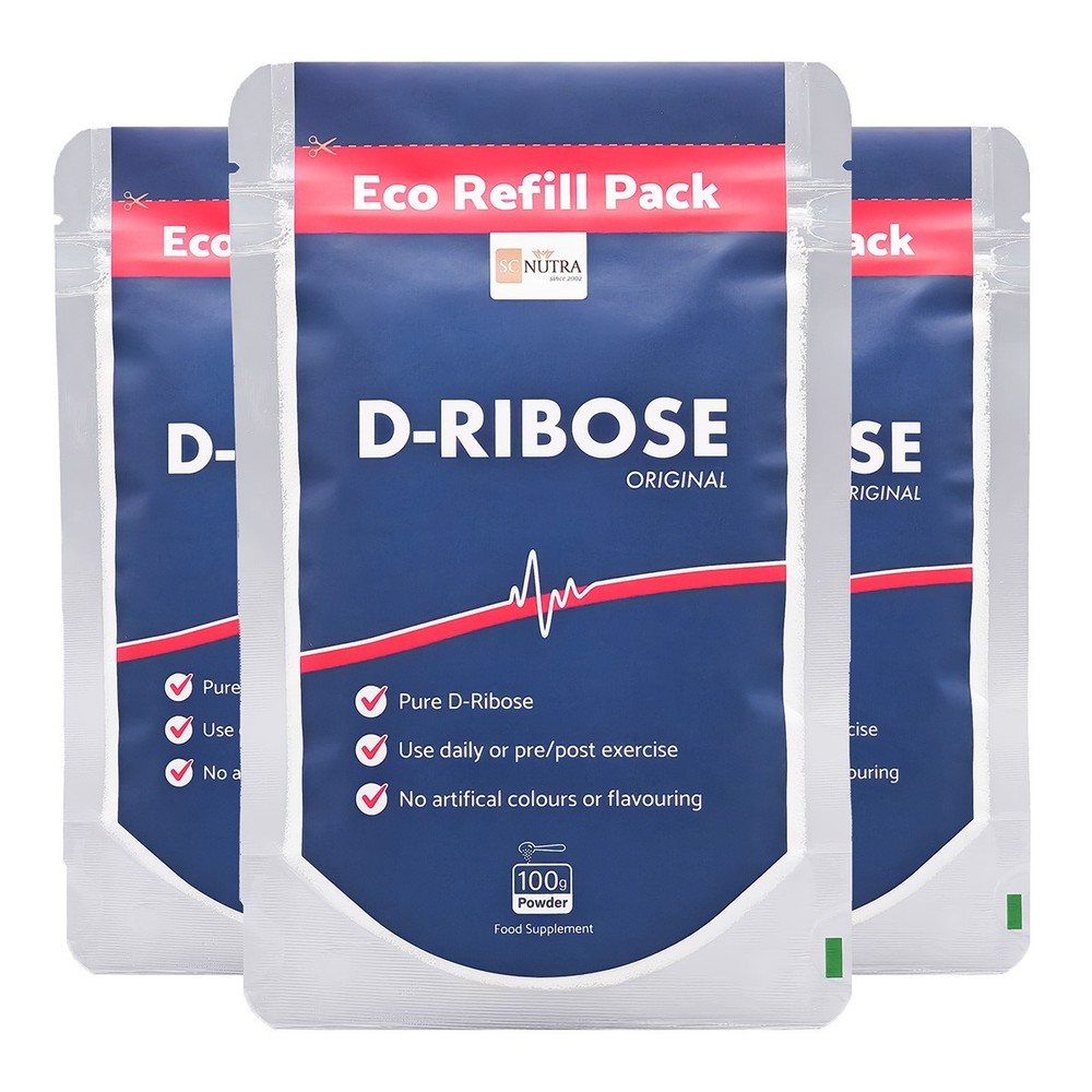 Bundle Offer 3 for 2: D-Ribose Powder (Eco Refill) 3 x 100g