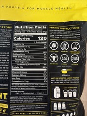 Ascent 100% Whey Protein Powder Post Workout Vanilla Bean 2 lb 02/04/2027