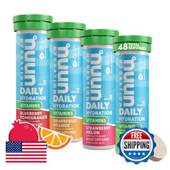 Nuun Vitamins Electrolyte Tablets Vitamin D C E A B6 Folic Acid 4 Other