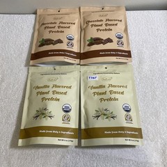 Lot Of 4, Nutri Hut, Plant Based Protein Powder, 6 oz Each Vanilla & Cho, (T745