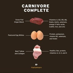 Carnivore Complete Ancient Cacao Pastured & Cage-Free Protein, Grass-Fed Beef…