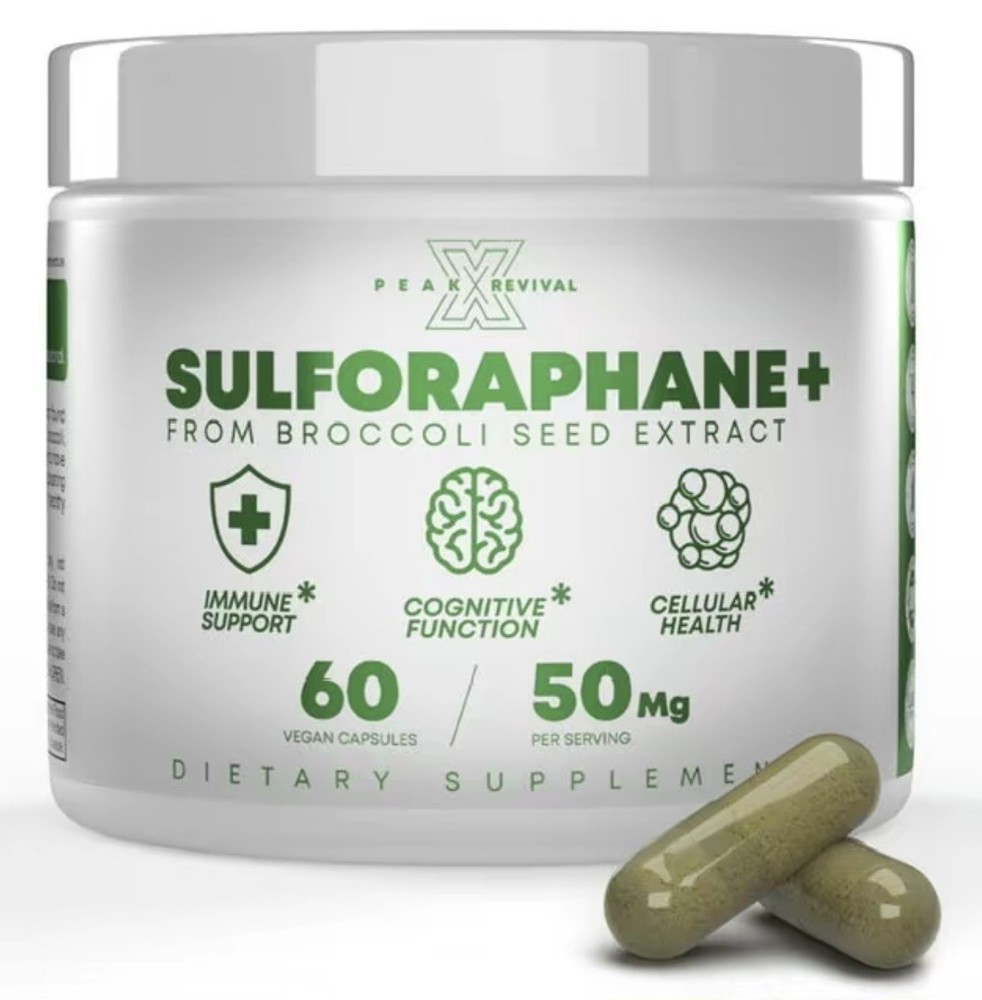 Peak Revival Sulforaphane Cellular Health Cognitive Function Liver Support 12/26