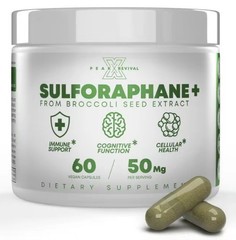 Peak Revival Sulforaphane Cellular Health Cognitive Function Liver Support 12/26