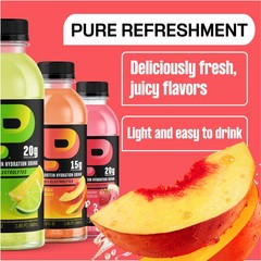 Protein2o 15g Whey Protein Infused Water, Peach 16.9 Fl Oz (Pack of 12)