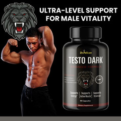 Test0 Dark- Bodybuilding & Men’s Health Support- 4 Bottles- 360 Capsules